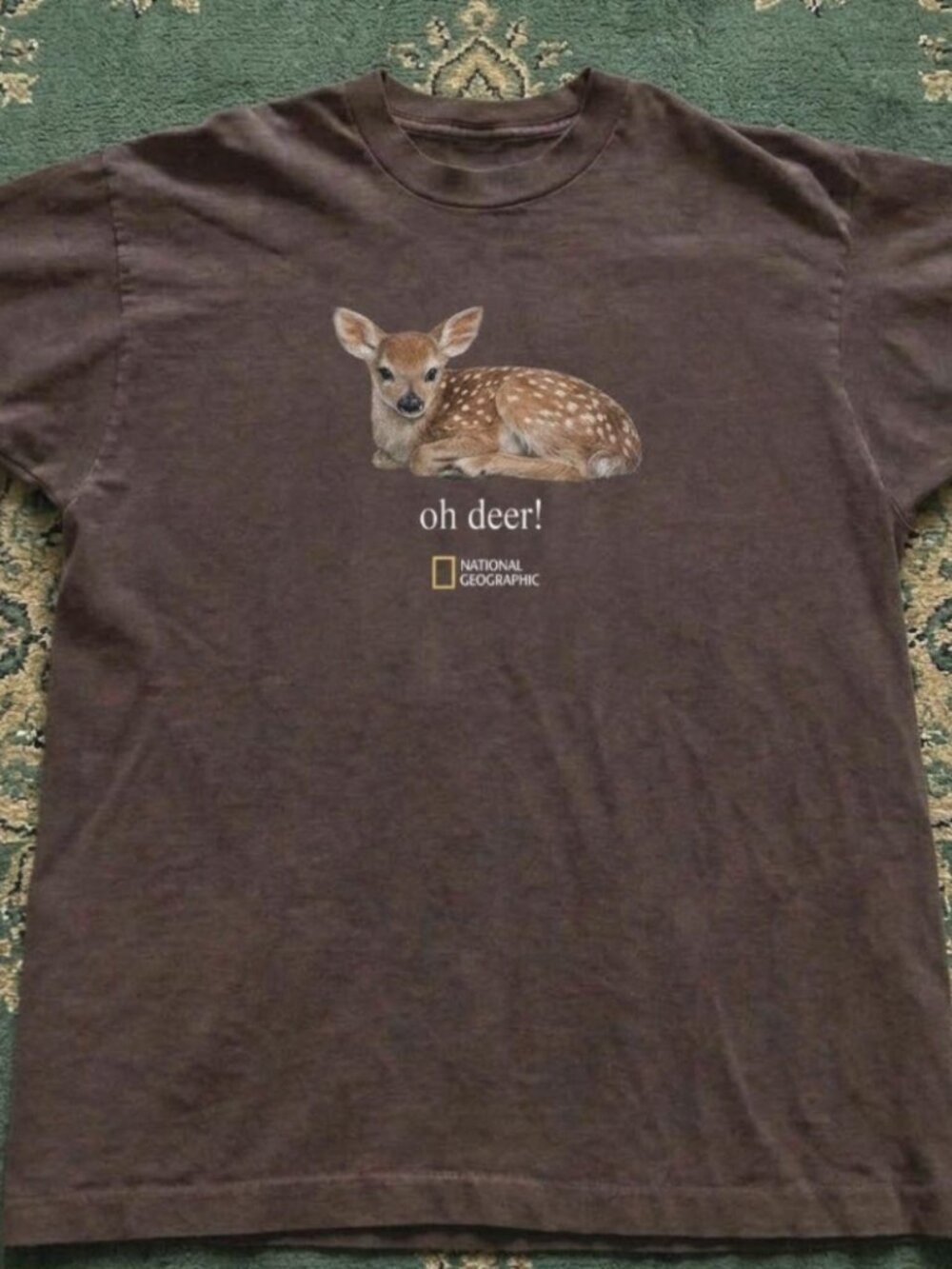National Geographic oh deer dark chocolate t-shirt